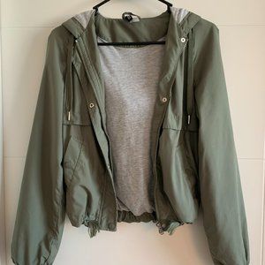H&M Khaki Green Bomber Jacket